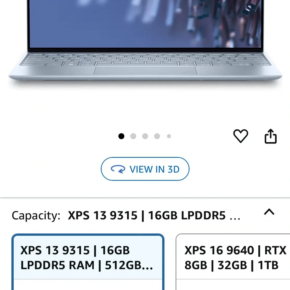 Dell XPS 13 (9315) 16gb Ram I7-1250U